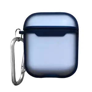 Protection Silicone Transparent pour Boitier AirPods 1er & 2e Génération (4) Bleu