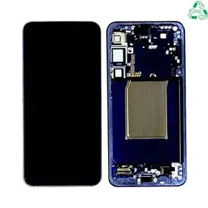Écran Tactile Original Pulled avec Châssis (PIEC) Samsung Galaxy S25 Plus S936 Bleu Nuit