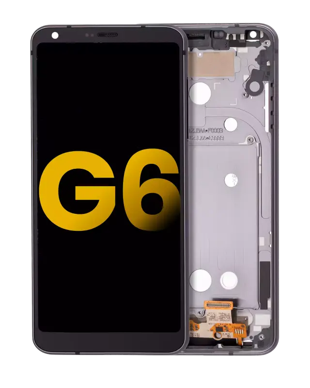 Écran LCD avec châssis pour LG G6 (reconditionné, Astro Black)