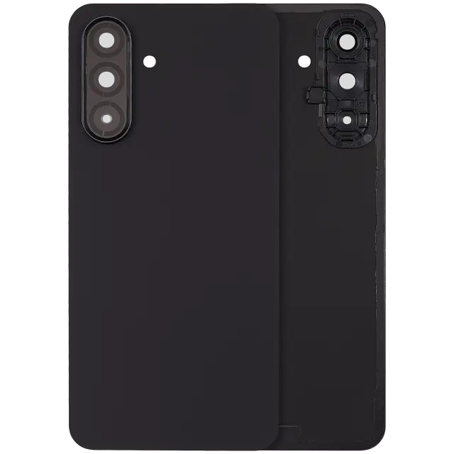 Vitre arrière pour Samsung Galaxy A17 5G (A176 / 2025) / A17 4G (A175 / 2025) (sans logo, compatible premium, noir)