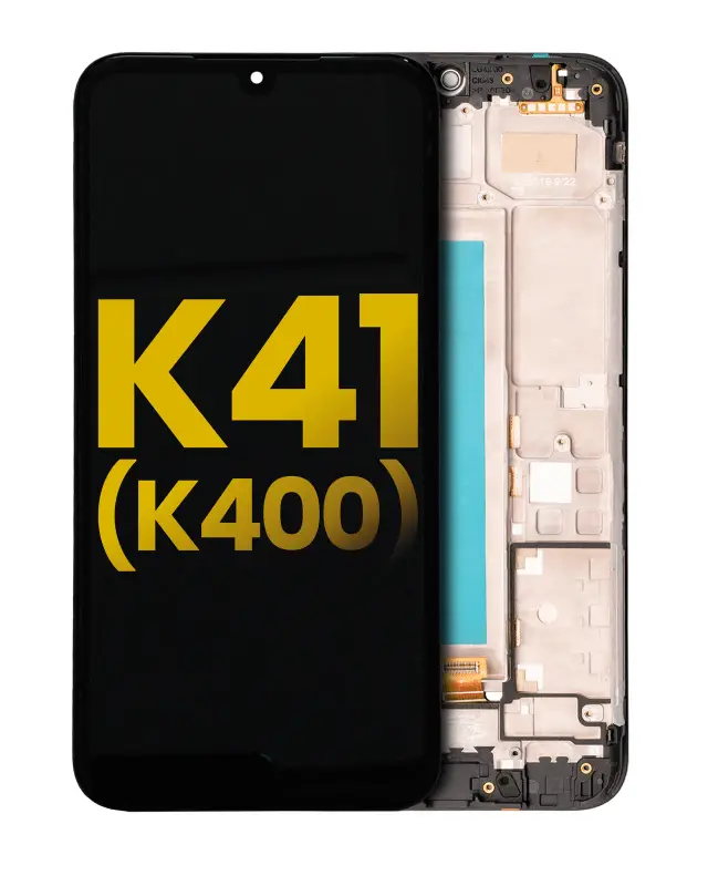 Écran LCD avec châssis pour LG K41 (K400) (reconditionné, noir)