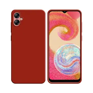 Coque Silicone Compatible pour Samsung Galaxy A04e A042 (#1) Rouge