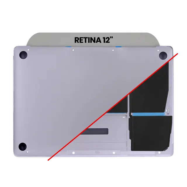 Coque pour Apple MacBook 12" A1534 (2015) (gris sidéral)