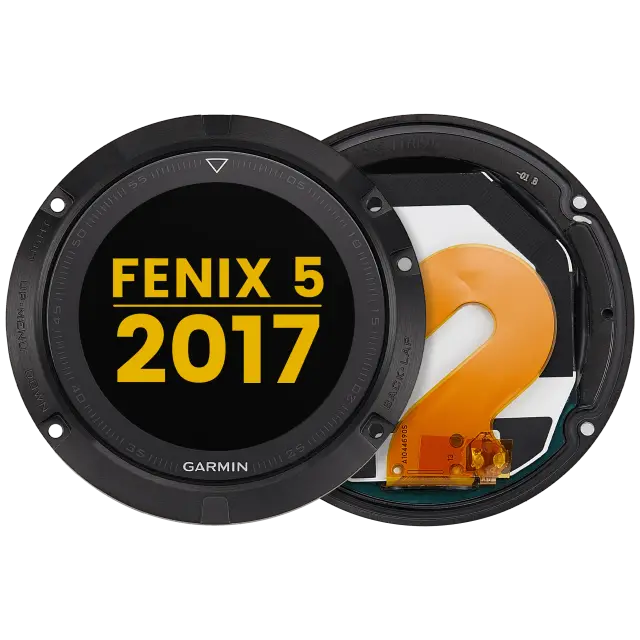 Écran pour Garmin Fenix 5 (2017) (premium, noir)