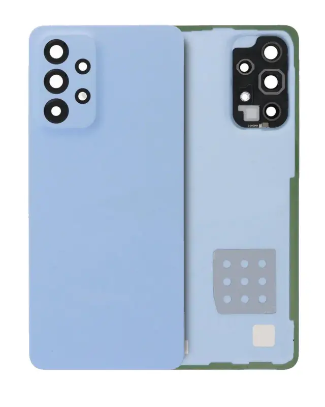 Vitre arrière pour Samsung Galaxy A33 5G (A336 / 2022) (pack service origine, bleu)