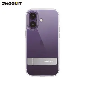 Coque de Protection Metal Bracket JMGOKIT pour Apple iPhone 17 Transparent
