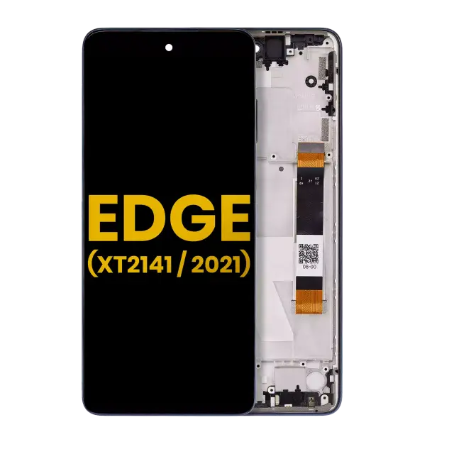 Écran LCD avec châssis pour Motorola Edge 5G (XT2141 / 2021) (reconditionné, Nebula Blue)