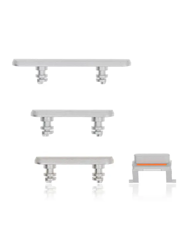 Jeu de boutons power et volume pour Apple iPhone XR (blanc)