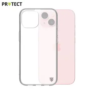 Coque Silicone PROTECT pour Apple iPhone 15 Transparent