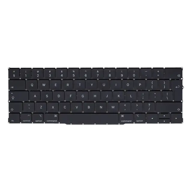 Clavier rétroéclairé avec vis pour Apple MacBook Pro 13" A2159 (2019) (anglais UK)