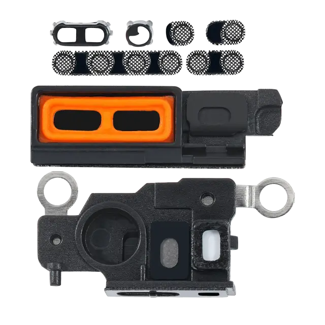 Grille de haut-parleur / micro pour Apple iPhone 14 Pro (noir sidéral, lot de 10)