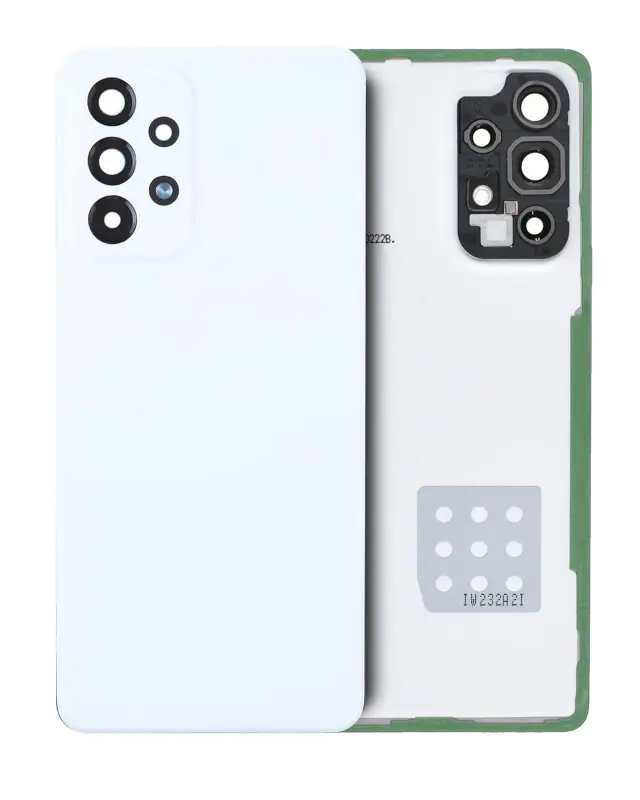 Vitre arrière pour Samsung Galaxy A53 5G (A536 / 2022) (pack service origine, blanc)