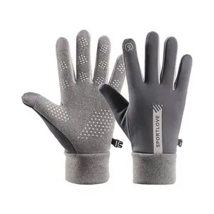 Gants Tactiles Imperméables et Antidérapants (Homme) Gris