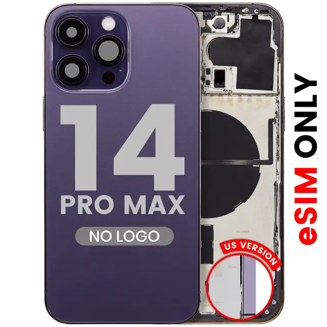 Châssis pour Apple iPhone 14 Pro Max (version US, compatible premium, Deep Purple)