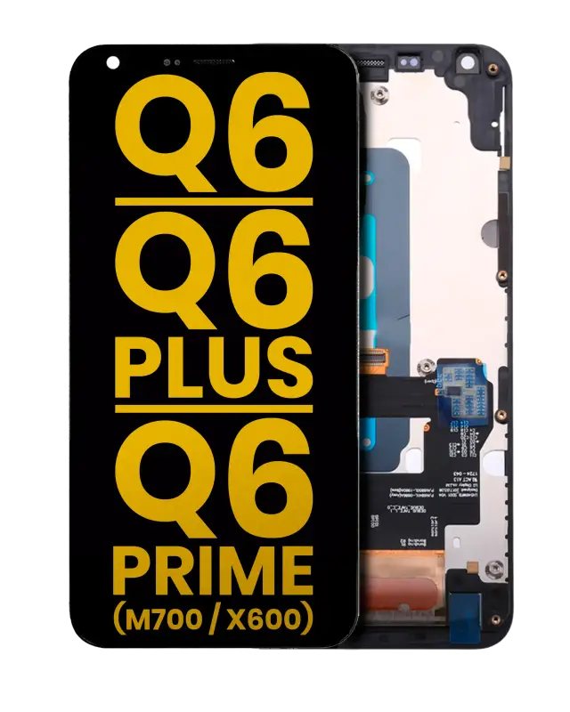 Écran LCD avec châssis pour LG Q6 / Q6 Plus / Q6 Prime (M700 / X600) (reconditionné, toutes couleurs)