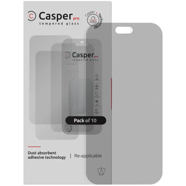 Verre trempé pour iPhone 18 Pro (lot de 10, Matte)