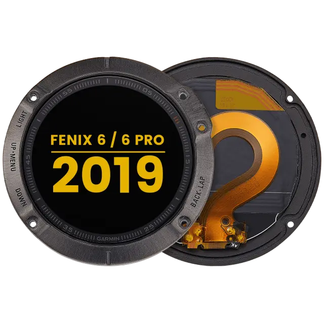 Écran LCD avec châssis pour Garmin Fenix 6 / 6 Pro (2019) (premium, noir)