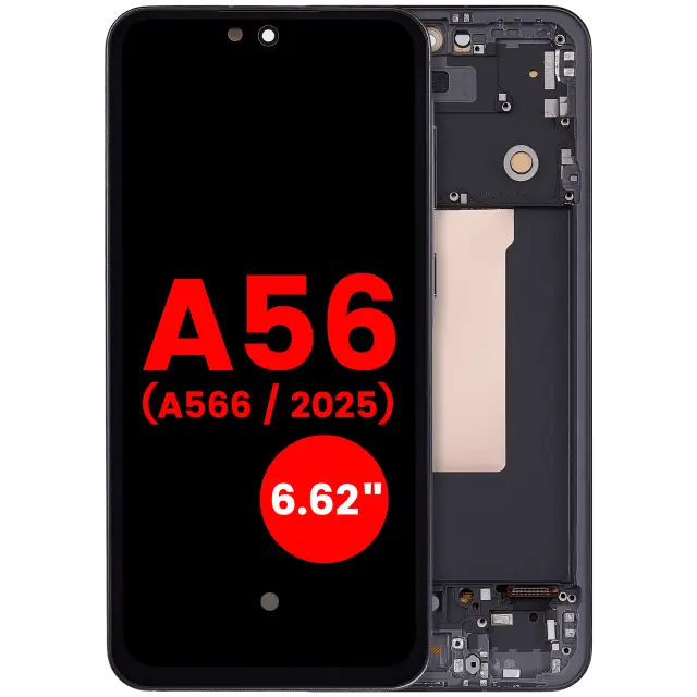 Écran OLED avec châssis pour Samsung Galaxy A56 5G (A566 / 2025) (6.62") (graphite)