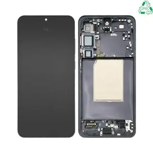 Écran Tactile Original Pulled avec Châssis (PIEC) Samsung Galaxy S25 Plus S936 Noir Absolu