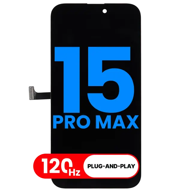 Écran pour Apple iPhone 15 Pro Max (Aftermarket: AQ7 3.0) (120HZ)