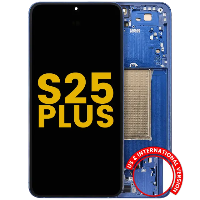 Écran OLED avec châssis pour Samsung Galaxy S25 Plus 5G (version US & internationale, reconditionné, Navy)