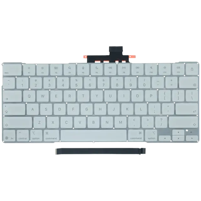 Clavier ANSI US sans Touch ID pour Apple MacBook Neo (2026) (origine, argent)