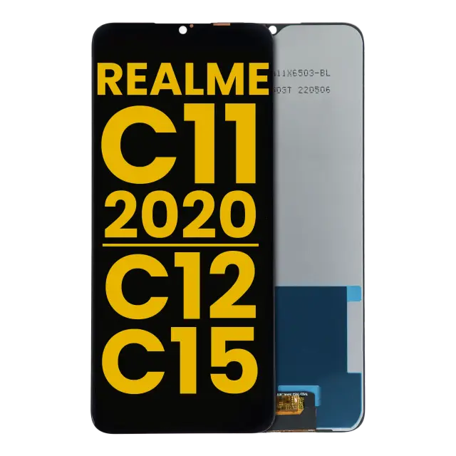 Écran LCD sans châssis pour Realme C11 (2020) / C12 / C15 (reconditionné, toutes couleurs)