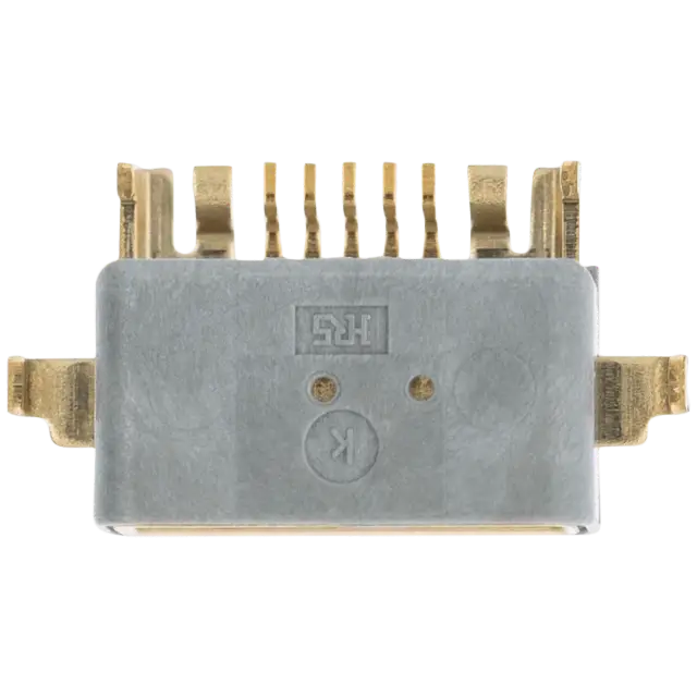Connecteur de charge à souder — format Micro A, 5 broches, 4 points de fixation (C207)