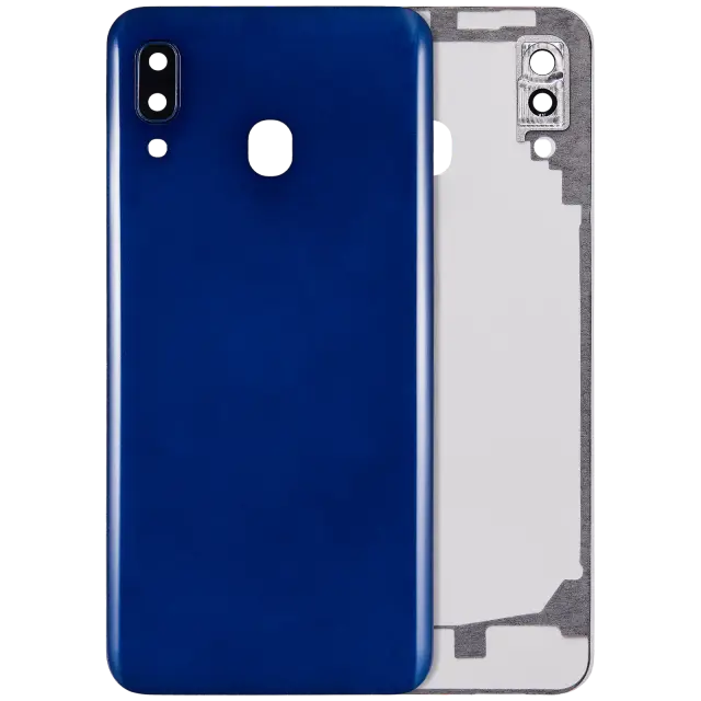 Vitre arrière pour Samsung Galaxy A20 (A205 / 2019) (compatible premium, bleu)