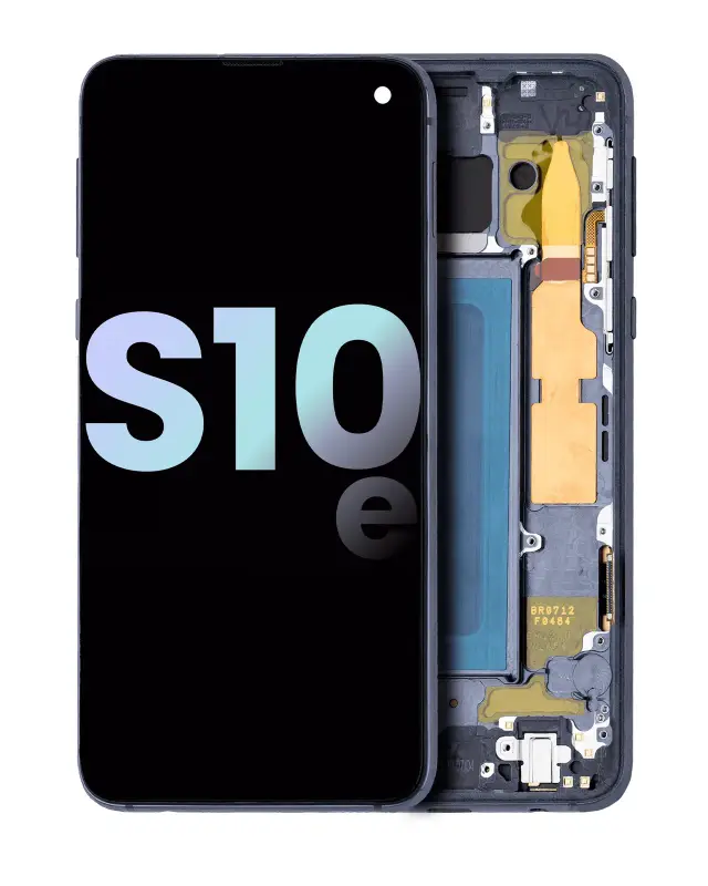 Écran OLED avec châssis pour Samsung Galaxy S10E (pack service origine, Prism Black)