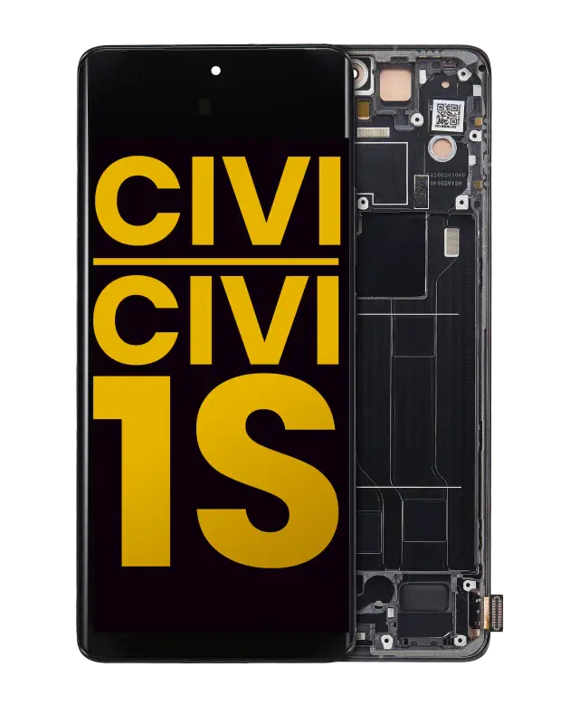 Écran OLED avec châssis pour Xiaomi Civi / Civi 1S (reconditionné, noir)