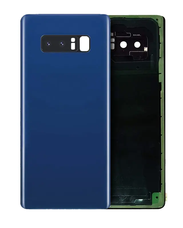 Vitre arrière pour Samsung Galaxy Note 8 (pack service origine, Deepsea Blue)