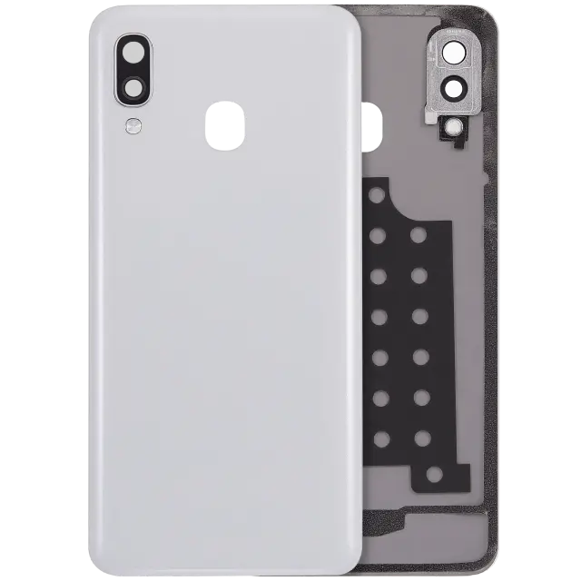 Vitre arrière pour Samsung Galaxy A40 (A405 / 2019) (compatible premium, blanc)