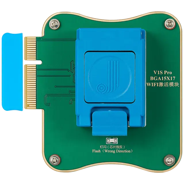 Module de dissociation et d’activation Wi-Fi JCID V1S Pro (BGA 15 × 17) — iPad Pro 12,9" 2022 / 13" 2024, Air 6, Mini 7