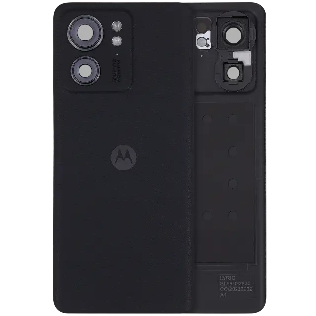 Vitre arrière pour Motorola Edge 40 (XT2303-2 / 2023) (premium, Eclipse Black)