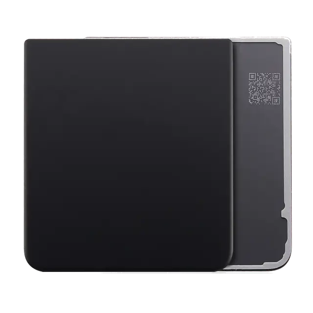 Vitre arrière pour Samsung Galaxy Z Flip 3 5G (pack service origine, noir fantôme)