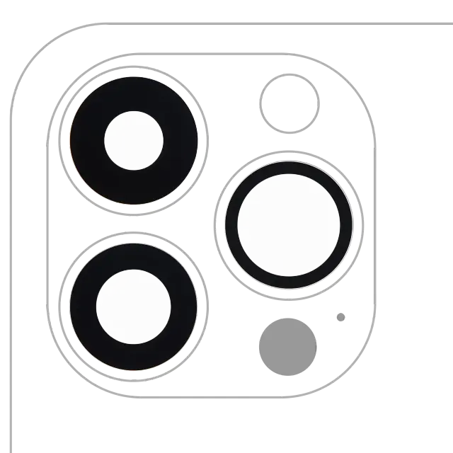 Lentille de caméra arrière avec adhésif pour Apple iPhone 13 Pro / 13 Pro Max (lot de 3, compatible premium, lot de 10)