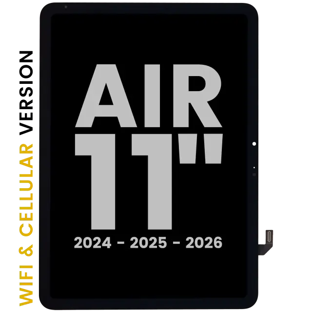 Écran pour Apple iPad Air 11" (2024 / 2025 / 2026) (WiFi & Cellular, occasion d'origine, toutes couleurs)
