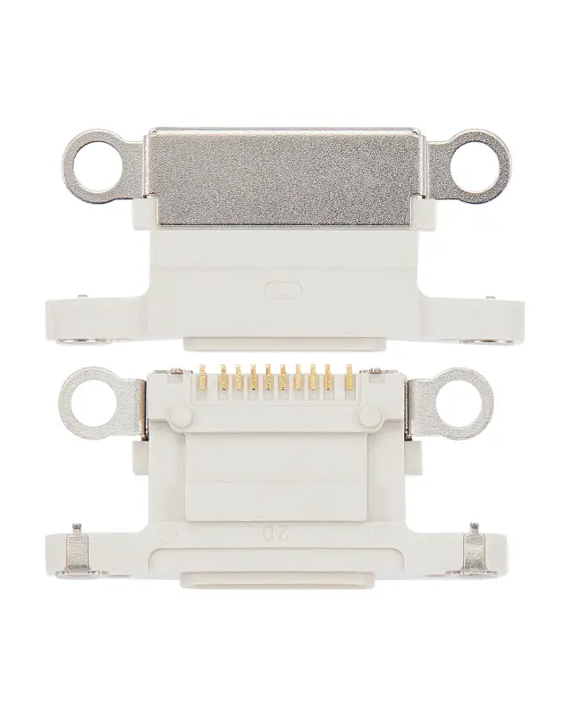 Connecteur de charge nu à souder pour Apple iPhone 13 / 13 Mini (lumière stellaire, lot de 10)