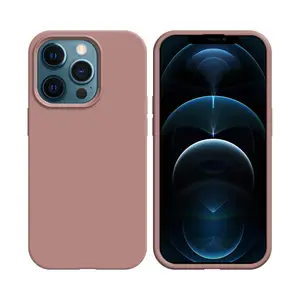 Pack de 10 Coques Silicone Compatible pour Apple iPhone 12/iPhone 12 Pro Bulk (#6) Rose