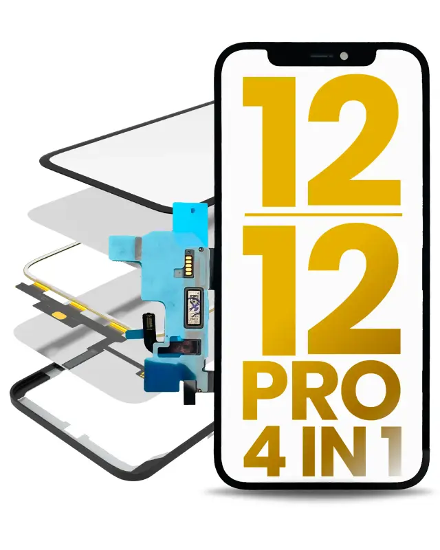 Vitre d’écran avec OCA pour Apple iPhone 12 / 12 Pro (OCA Master)