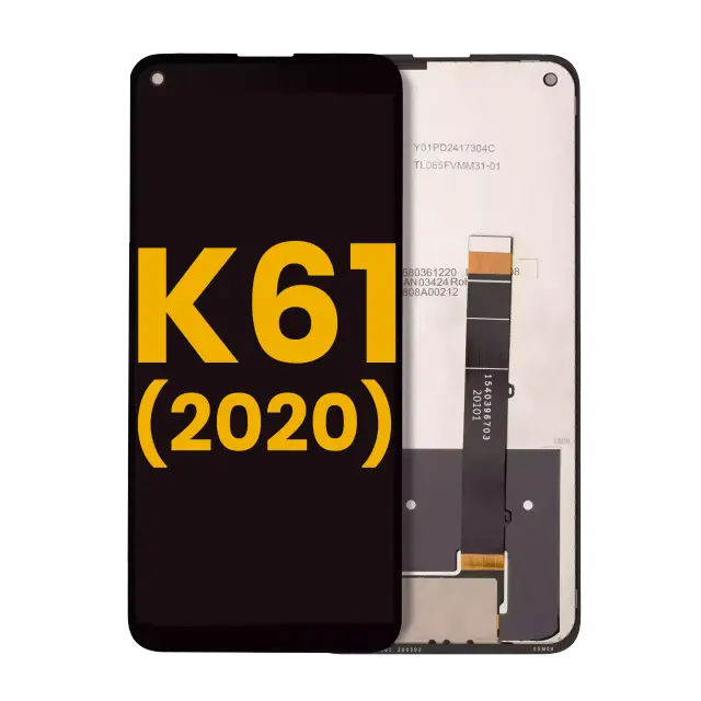 Écran LCD sans châssis pour LG K61 (2020) (reconditionné, noir)