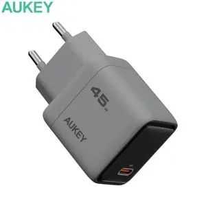 Chargeur Secteur USB-C GaN AUKEY PA-C2 45W Gris