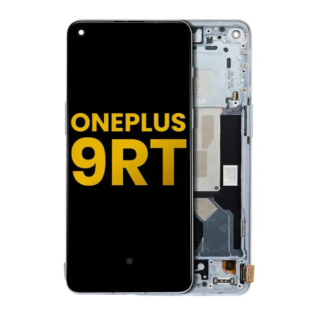 Écran OLED avec châssis pour OnePlus 9RT 5G (reconditionné, bleu)