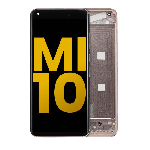 Écran OLED avec châssis pour Xiaomi Mi 10 5G (reconditionné, Peach Gold)