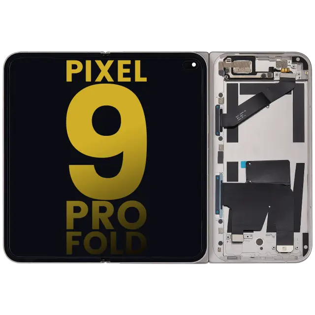Écran OLED intérieur avec châssis pour Google Pixel 9 Pro Fold (reconditionné, Porcelain)