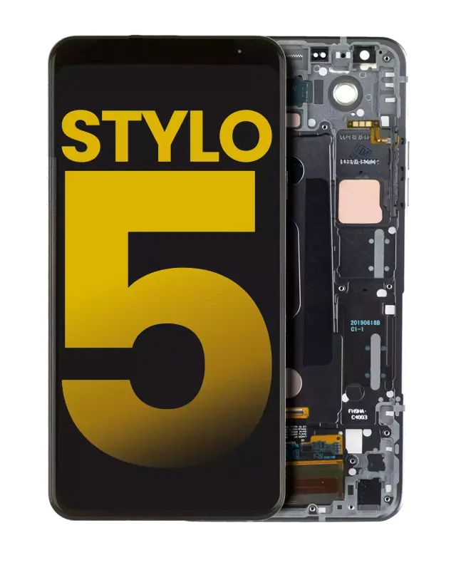 Écran LCD avec châssis pour LG Stylo 5 (reconditionné, Aurora Black)