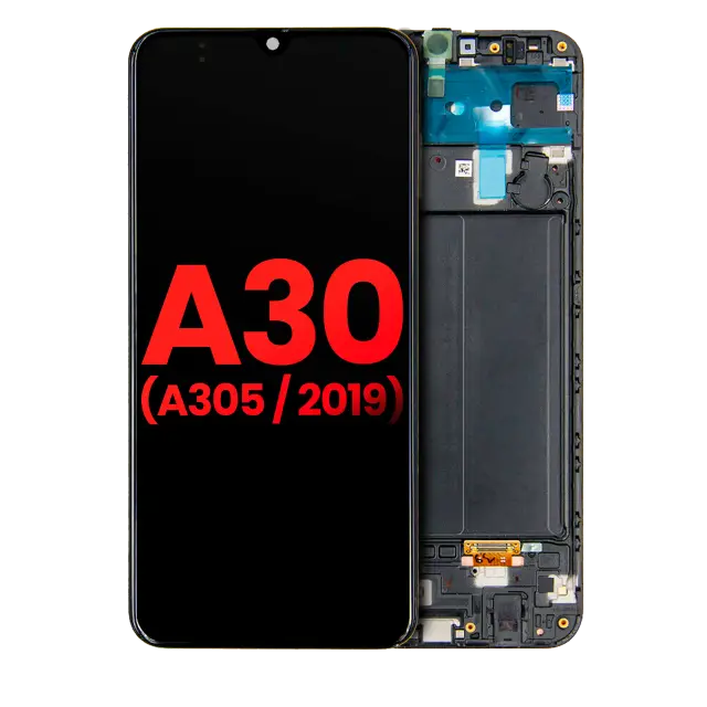 Écran OLED avec châssis pour Samsung Galaxy A30 (A305 / 2019) (compatible premium, toutes couleurs)