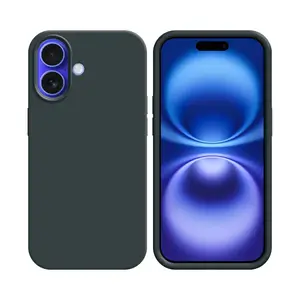 Pack de 10 Coques Silicone Compatible pour Apple iPhone 16 Bulk (#18) Noir