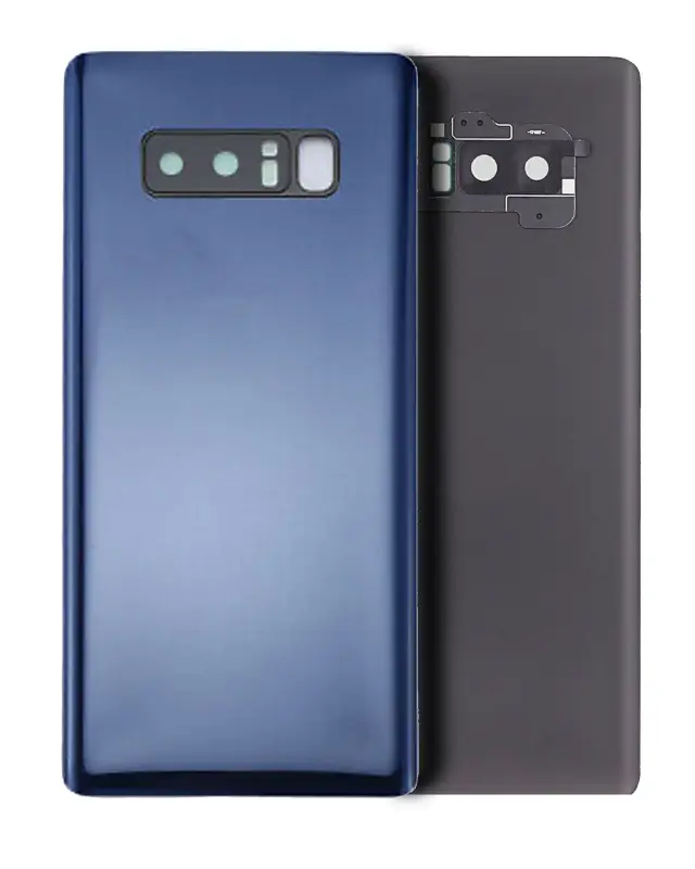 Vitre arrière pour Samsung Galaxy Note 8 (sans logo, compatible premium, Deepsea Blue)